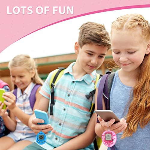 Jerify 36 Pieces Virtual Electronic Digital Pet Toys Retro Handheld Game Nostalgic 90s Toy with Key Chain for Boys Girls from Jerify