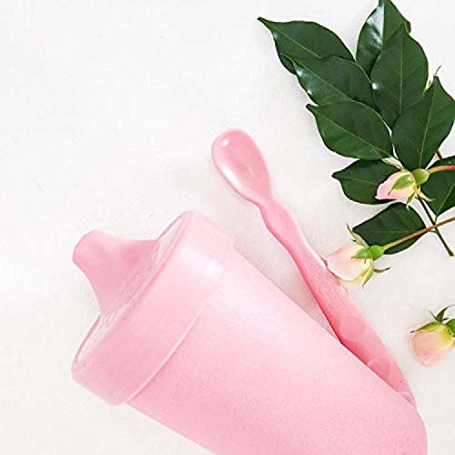 RE-PLAY 4pk - 10 oz. No Spill Sippy Cups for Baby, Toddler, and Child Feeding in Aqua, White, Blush and Grey | BPA Free | Made in USA from Eco Friendly Recycled Milk Jugs | Fresh+ from Re-Think It Inc.