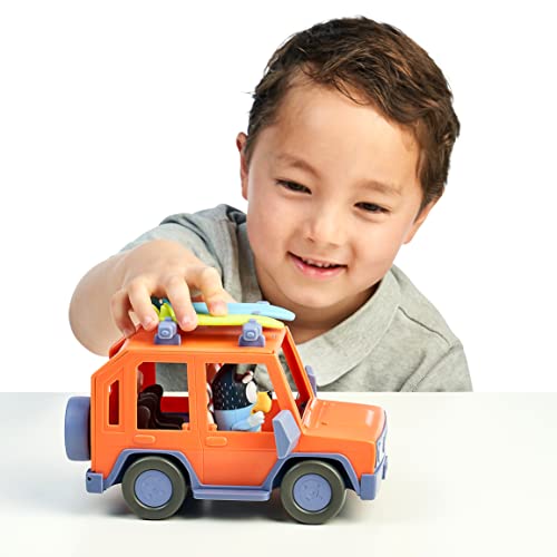 Bluey, 4WD Family Vehicle, with 1 Figure and 2 Surfboards | Customizable Car - Adventure Time | for Ages 3+ from Moose Toys