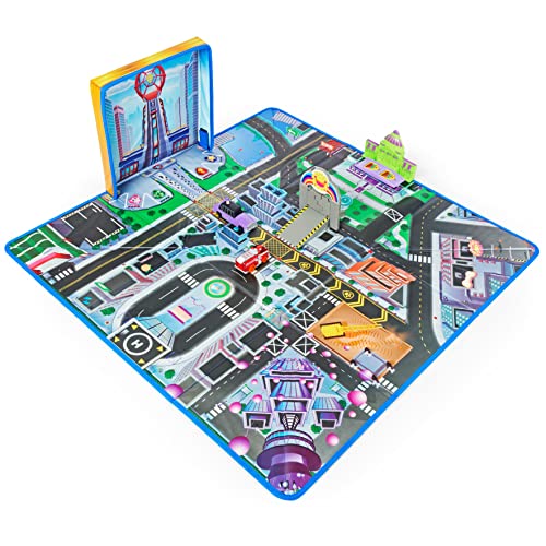 Paw Patrol, True Metal Adventure City Movie Play Mat Set with 2 Exclusive Toy Cars (Amazon Exclusive), 1:55 Scale, Kids Toys for Ages 3 and up from Spin Master