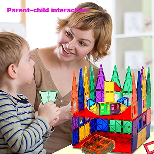 Magnetic Tiles Building Blocks STEM Magnet Blocks Toys for 3+ Year Old Boys and Girls,Educational Toy Gifts for Toddlers Kids Develop Children's Ability to Observe,Imagine,Practice. by BigShu