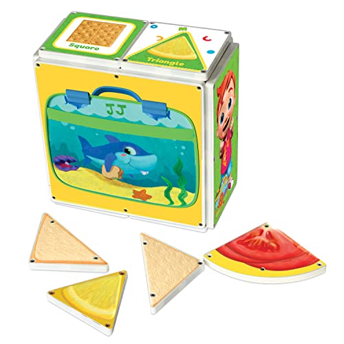 CreateOn CoComelonÂ® Schooltime Songs Magna-Tiles Structure Set, Magnetic Kids Building Toys, Educational Stem Toys for Ages 3+, 36 Pieces from CreateOn