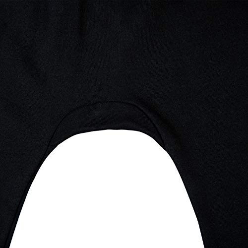 SOBOWO Newborn Baby Boy Girl 3-Pack Joggers Infant Baby Cotton Harem Pants for Unisex Boys Girls 0-24 Months (3-6 Months, Black/White/Grey) from 