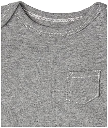 Hudson Baby Unisex Baby Cotton Long-sleeve Bodysuits, Burgundy Football, 6-9 Months US from Hudson Baby