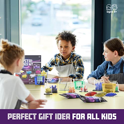 Crystal Growing Kit for Kids - Science Experiments Gifts for Boys & Girls Ages 8-14 Year Old - Discovery STEM Toys for Kids & Teen Age Boy/Girl Arts & Crafts Kits - Cool Educational Ideas by Dan&Darci