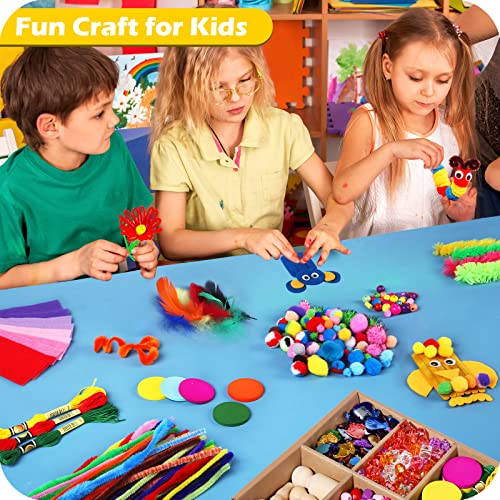 Arts and Crafts for Kids, 2200+ Piece Craft Kit Library in a Box for Kids Age 4 5 6 7 8 9 10 11 & 12 Year Old Boys & Girls, Crafting Supplies Set, Craft Box for Kids, Gift Ideas for Kids Art Kits from HFHCGY-001