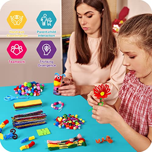 Arts and Crafts for Kids, 2200+ Piece Craft Kit Library in a Box for Kids Age 4 5 6 7 8 9 10 11 & 12 Year Old Boys & Girls, Crafting Supplies Set, Craft Box for Kids, Gift Ideas for Kids Art Kits from HFHCGY-001