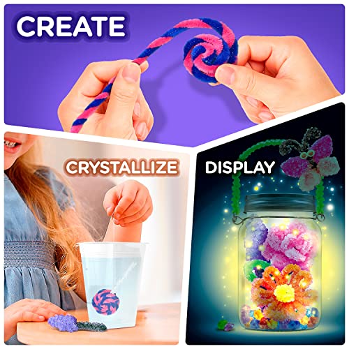 Arts and Crafts Kit for Girls Ages 8-12. Craft Your Own Crystal Night Light - Holiday Gift Set for 6,7,8-12 Year Old Girls. Cute Girls Toy from Learn & Climb