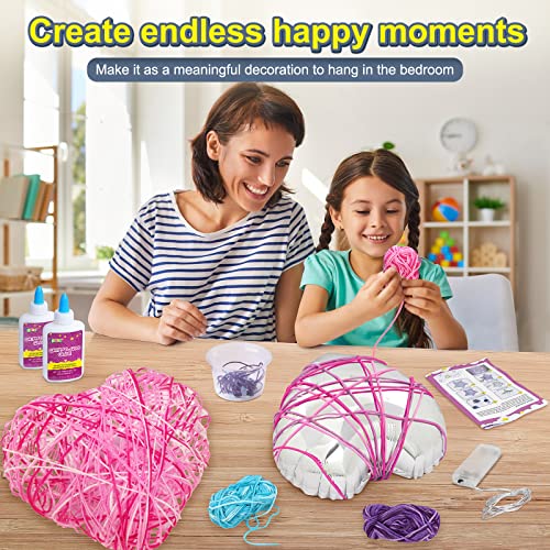 2Pack Upgraded 3D String Art Kit for Kids - Makes a Light-Up Star Lantern with Light - Teen Girl Gifts - Crafts for Girls and Boys Ages 8-12 - DIY Arts & Craft Kits for 8, 9, 10, 11, 12 Year Old Girl from Toylogy
