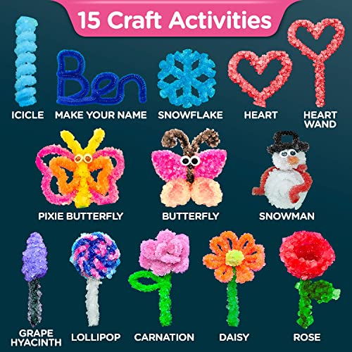 Arts and Crafts Kit for Girls Ages 8-12. Craft Your Own Crystal Night Light - Holiday Gift Set for 6,7,8-12 Year Old Girls. Cute Girls Toy from Learn & Climb
