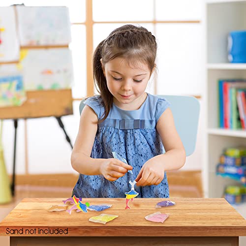 ArtCreativity Dolphin Sand Art Bottle Necklaces, Pack of 12, Sand Art Craft Kit with Dolphin Shaped Bottles, Craft Party Supplies and Party Favors for Kids - Sand Sold Separately by ArtCreativity