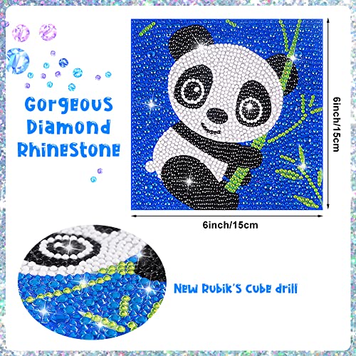 Diamond Art for Kids, Crafts for Girls Ages 8-12, Gem Arts and Crafts for Kids Ages 6 8 10 12 for Beginners, Rhinestone Full Drill Diamond Painting Kits for Kids -- 4 Pieces by ForPeak