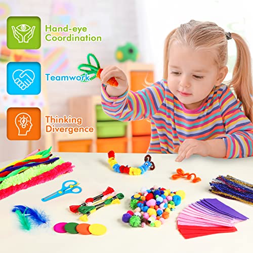Arts and Crafts Supplies for Kids, 2000+ Piece Craft Kits Library in Craft Box, Crafting Supplies Set for Kids Ages 4, 5, 6, 7, 8, 9, 10, 11 &12 Year Old Boys & Girls, Ideas Art Kits Gift for Kids from BainGesk