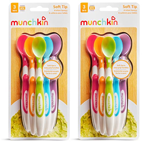 Munchkin 12 Piece Soft-Tip Infant Spoons by Munchkin
