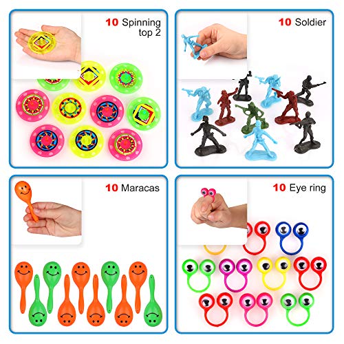 S SWIRLLINE Party Favors Kids Pinata Filler- 122 PCS Carnival Prizes Toys Bulk Assortment - Boys Girls Birthday Easter Egg Filler - Treasure Box Chest Classroom from S SWIRLLINE