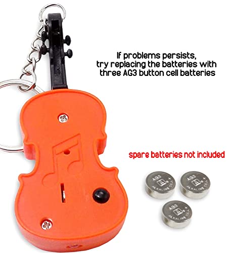 MunnyGrubbers - World's Smallest Violin Keychain Playable with Music - Mini Tiny Violin - Boohoo, Send Your Friend Your Condolences - Meme - Novelty - Funny - Joke - Gift - Toy - (WSV-V1) by MunnyGrubbers