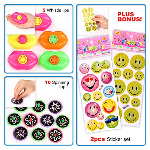 S SWIRLLINE Party Favors Kids Pinata Filler- 122 PCS Carnival Prizes Toys Bulk Assortment - Boys Girls Birthday Easter Egg Filler - Treasure Box Chest Classroom from S SWIRLLINE