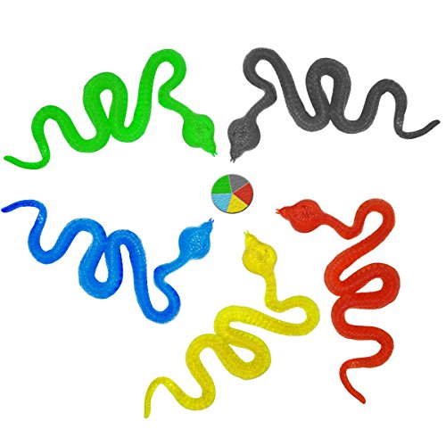 DoDoMagxanadu 14 Pack Vinyl Assorted Stretchy Sticky Toy Novelty Fidget Toy Including Large Sticky Hands, Wall Climber Men, Hammers, Snakes,Lizards,Crocodile and Flying Frogs for Party Favor Kids from Mx