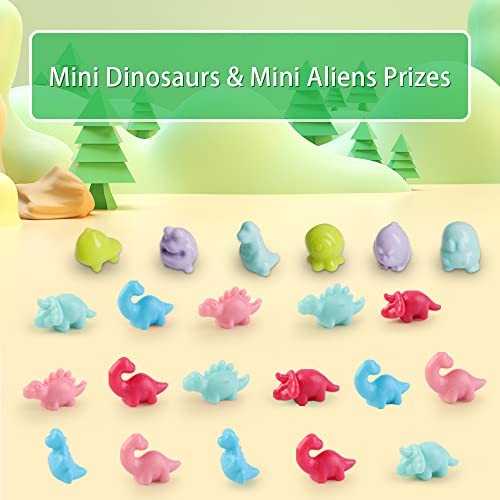 Mini Claw Machine Toys for Kids & Adults with Mini Dinosaur Figures Claw Machine Prizes, Mini Stuff Things that Actually Work, Mini Arcade Game Miniature Novelty Toys for 3+ Year Old Boys & Girls by Yanpoake