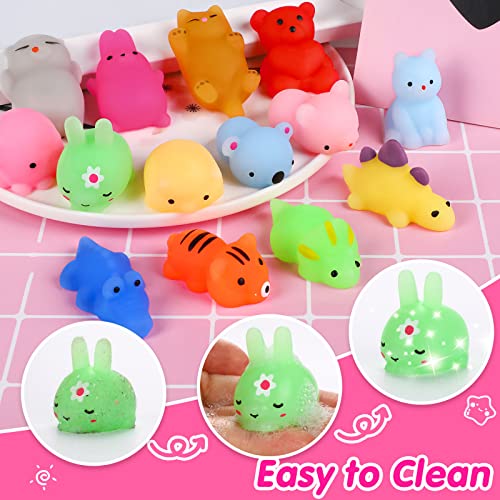 OCATO Squishies Mochi Squishy Toys 40pcs Party Favors for Kids Mini Squishy Kawaii Mochi Animal Squishies Cat Unicorn Squishy Mini Squeeze Stress Relief Toys for Kids Adults Treasure Box Toys, Random from OCATO