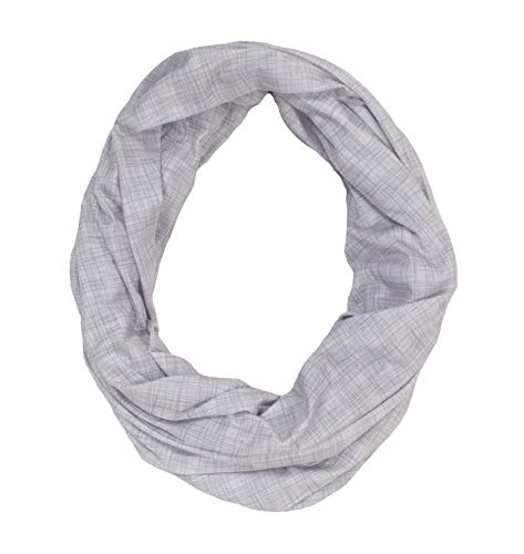 LK Baby Infinity Nursing Scarf Breastfeeding Cover Ultra Soft Premium Jersey Polyester- 100% AZO free and Safe for Baby (Light Grey Pattern) from LK Baby