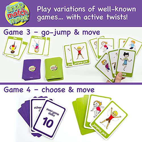 Covelico Exercise Cards Kids | Physical Education Equipment | Play Memory Game, Go Fish and Snap Card Game for Kids | Kids Exercise Equipment | Toddler Workout Equipment for Physical Activity Games from Covelico PTY LTD