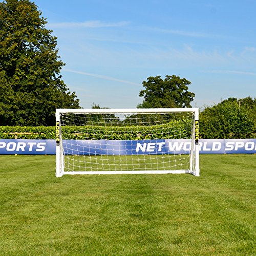 FORZA 8 x 4 Match Soccer Goal Post | 8ft x 4ft Soccer Goals for Junior Matches or Backyard Games | Soccer Training Equipment for Kids | Soccer Net & Soccer Goal by Net World Sports
