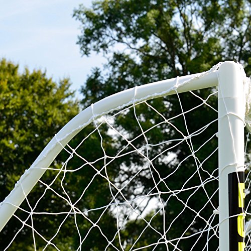 FORZA 8 x 4 Match Soccer Goal Post | 8ft x 4ft Soccer Goals for Junior Matches or Backyard Games | Soccer Training Equipment for Kids | Soccer Net & Soccer Goal by Net World Sports