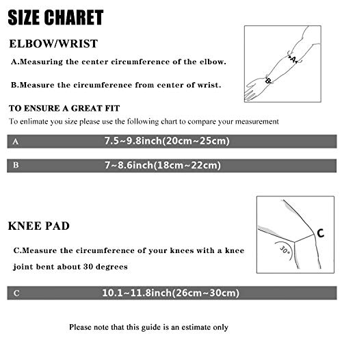 Knee Pads for Kids Kneepads and Elbow Pads Toddler Protective Gear Set Kids Elbow Pads and Knee Pads for Girls Boys with Wrist Guards 3 in 1 for Skating Cycling Bike Rollerblading Scooter [Upgraded] by CKE M
