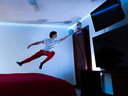 5 Inch Glow in The Dark Mini Basketball | Blue Glow in The Dark Basketball for Over The Door Mini Hoop Basketball & Kids Basketball | PVC Small Basketball for Indoor Hoops or Outdoor Play (2 Pack) by Botabee