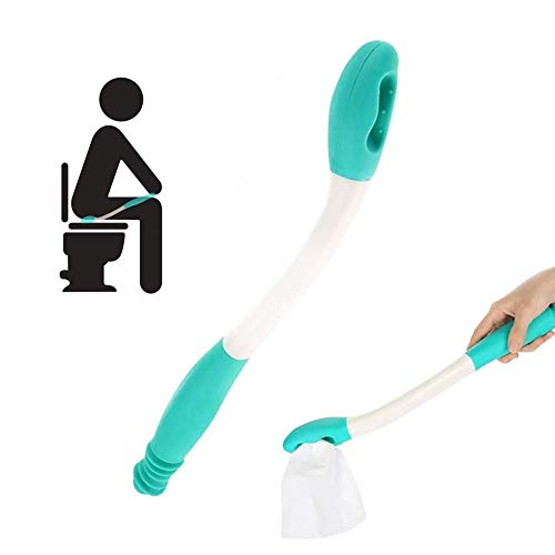 Toilet Aids Tools, Long Reach Comfort Wipe, Bottom Buddy Toilet Tissue Wiping Aid Ideal Daily Living Bathroom Aid for Limited Mobility by Momowoa