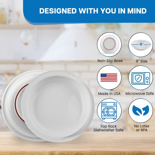 Providence Spillproof Scoop Plate - 9" White from Providence Spillproof