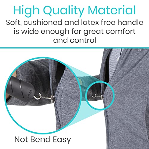 Vive Button Hook - Zipper Pull Helper - Dressing Aid Assist Device Tool for Arthritis, Fibromyalgia, Independent Living - Dexterity Handle Grip - Shirt, Clothes, Pant, Snap Buttoner - Gripper Puller by VIVE Health