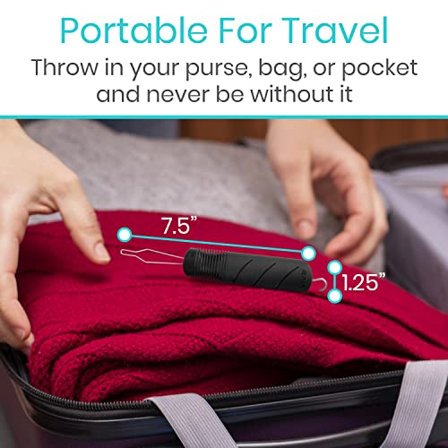 Vive Button Hook - Zipper Pull Helper - Dressing Aid Assist Device Tool for Arthritis, Fibromyalgia, Independent Living - Dexterity Handle Grip - Shirt, Clothes, Pant, Snap Buttoner - Gripper Puller by VIVE Health