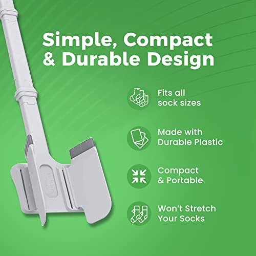Sock Ox - Extended Length Sock Remover and Long Shoe Horn - Easy On and Off Stocking Slider - Dressing Aid for Senior Men and Women from Easy To Use Products