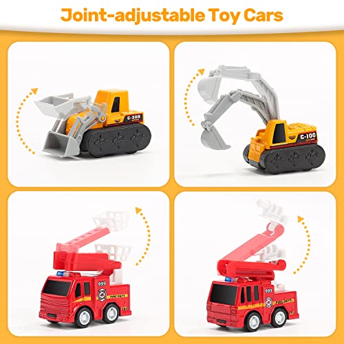 Vehicles Toys Set Pull Back Cars with 2 Play Mats, Die Cast Toy Cars,15 Toy Cars Include Construction Vehicles, fire Vehicles, etc.10 Road Signs 4 Dolls,Car Toys for Toddlers 3+ Years Old from Zhangzhou Shancheng Trading Co.,Ltd