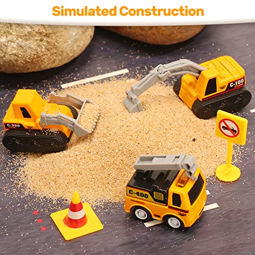 Vehicles Toys Set Pull Back Cars with 2 Play Mats, Die Cast Toy Cars,15 Toy Cars Include Construction Vehicles, fire Vehicles, etc.10 Road Signs 4 Dolls,Car Toys for Toddlers 3+ Years Old from Zhangzhou Shancheng Trading Co.,Ltd