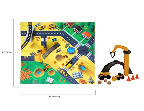 CatToysOfficial Construction Little Machines Construction Play Mat, Multicolor from Funrise
