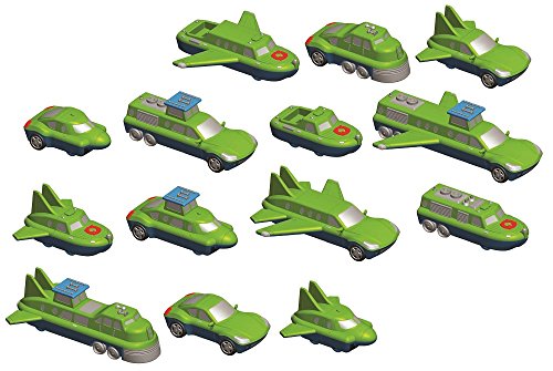 Magnetic Mix or Match Vehicles 1 Toy Play Set, 12 Pieces from Huntar Company Inc.
