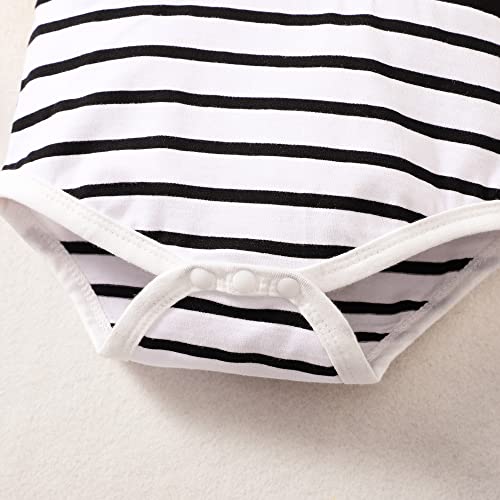 Newborn Baby Boy Outfits Summer Outfits Infant Boy Clothes Cute Baby Boy Gift 3PCS Cotton Short Sleeve Yellow Romper Ripped Pants Clothing Sets Baby Boy Clothes 3-6 Months by 