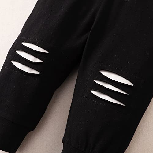 Newborn Baby Boy Outfits Summer Outfits Infant Boy Clothes Cute Baby Boy Gift 3PCS Cotton Short Sleeve Yellow Romper Ripped Pants Clothing Sets Baby Boy Clothes 3-6 Months by 