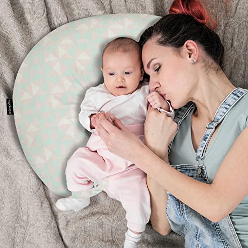 Dream On Me Beeboo Nursing Pillow and Positioner, Breastfeeding and Bottlefeeding Pillow, Removable and Washable Pillow Cover, Soft and Breathable Fabric, Pink and Blue from AmazonUs/DREAY