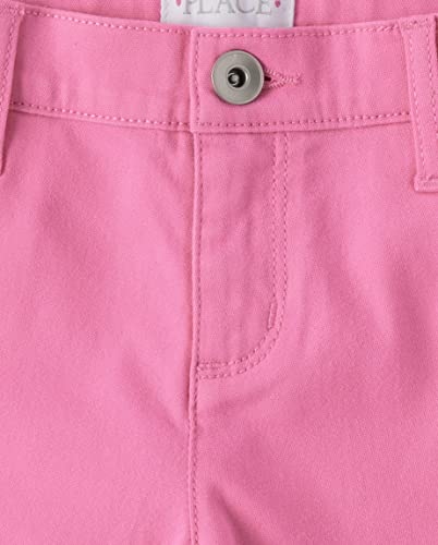 The Children's Place Girls' Sold Skimmer Shorts 4 Pack, Aqua/Pink/Yellow/Orange Brights 4-Pack, 6X/7 by The Children's Place