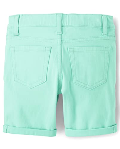 The Children's Place Girls' Sold Skimmer Shorts 4 Pack, Aqua/Pink/Yellow/Orange Brights 4-Pack, 6X/7 by The Children's Place