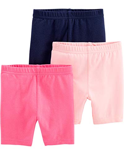 Simple Joys by Carter's Baby Girls' Bike Shorts, Pack of 3, Pink/Navy, 12 Months from Carter's Simple Joys - Private Label