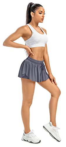 Leftear Flowy Gym Shorts Women Yoga Athletic Workout Running Biker Tennis Skirt High Waisted Sweat Spandex Cute Teen Girls Lounge Preppy Trendy Clothes Summer Outfits(Pack3,S) from 