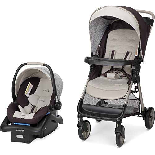 Safety 1st Smooth Ride QCM Travel System, Fast, 1-Hand Lift to fold, Dunes Edge from Dorel Juvenile Group