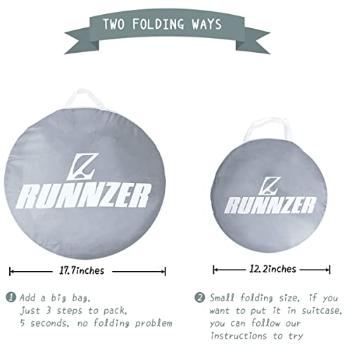 L RUNNZER Baby Pack N Play Tent, Baby Crib Safety Tent to Keep Baby from Climbing Out, Baby Crib Canopy for Pack N Play, Mini Cribs & Playpens, Pop Up Design & See-Through Mesh by L RUNNZER