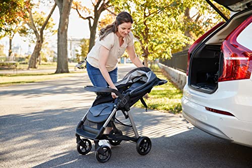 Safety 1st Smooth Ride QCM Travel System, Fast, 1-Hand Lift to fold, Dunes Edge from Dorel Juvenile Group