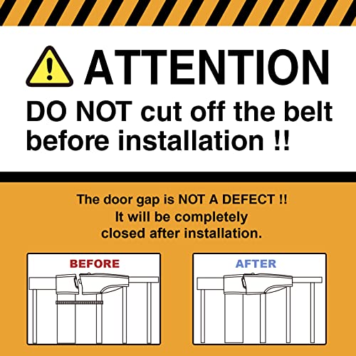 Baby Gate for Doorways and Stairs, RONBEI 51.5" Auto Close Safety Baby Gate for Kids and Pets, Extra Wide Child Gate Dog Gates for The House, Heavy Duty Metal Walk Through Door (Black) from RONBEI